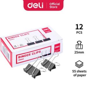 Deli Effortless Binder Clip - E38564 25mm