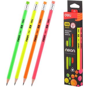 Deli Neon Graphite U51600 HB Pencil