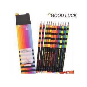 Good Luck Star Pencil Graphite Lead 2B Pack 12 Pcs