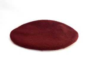 Beret Cap with fitting maroon / green / blue / black