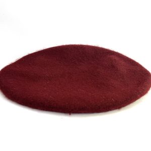 Beret Cap with fitting maroon / green / blue / black
