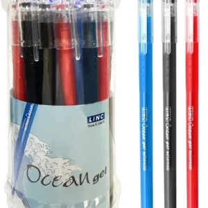 Linc Ocean Gel Pen Black/Blue Ink - 5Pcs