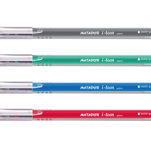 Matador i-teen Gel Pen Blue/Green/Red/Black 6Pcs