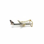 Khakishop Exclusive Aeroplane Tie Pin | Golden Color | Durable | Metal Tie Pin