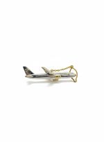 Khakishop Exclusive Aeroplane Tie Pin | Golden Color | Durable | Metal Tie Pin