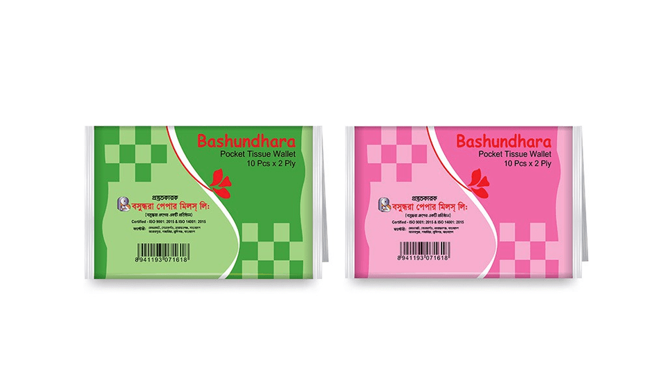 Pocket Tissue Bashundhara Pocket Tissue Paper 2 Packets - Image 1